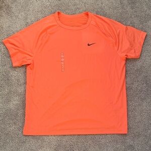 Nike Men's Bright Orange Short Sleeve Tee dry fit activewear